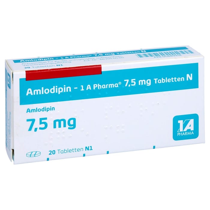 Amlodipin - 1 A Pharma 7.5 mg Tabletten N