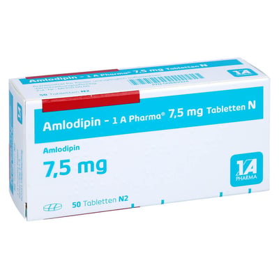 Amlodipin-1A Pharma 7,5 mg N