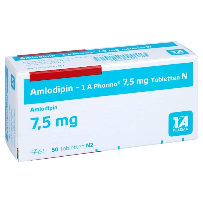 Amlodipin-1A Pharma 7,5mg N