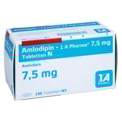 Amlodipin - 1 A Pharma 7.5 mg Tabletten N