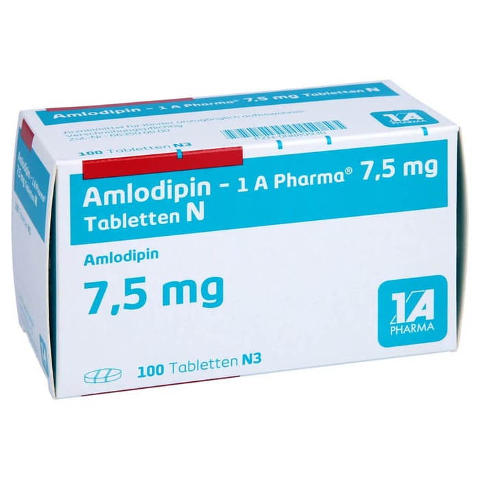 Amlodipin - 1 A Pharma 7.5 mg Tabletten N