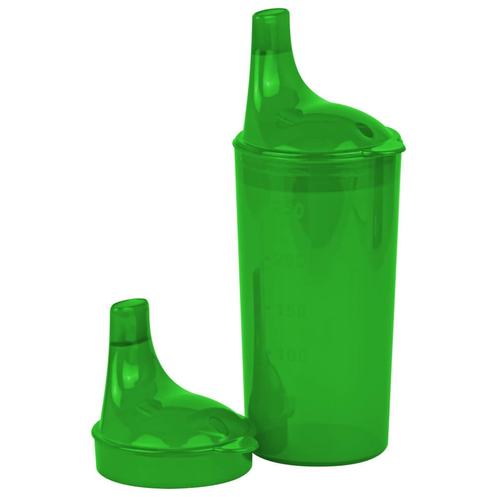 Trinkbecher mit 2 Deckeln grün