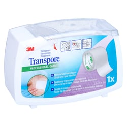 Transpore 2,5 cmx5 m Pflaster auf Abroller