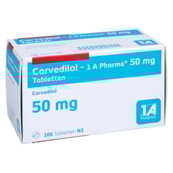 Carvedilol - 1 A-Pharma 50mg Tabletten