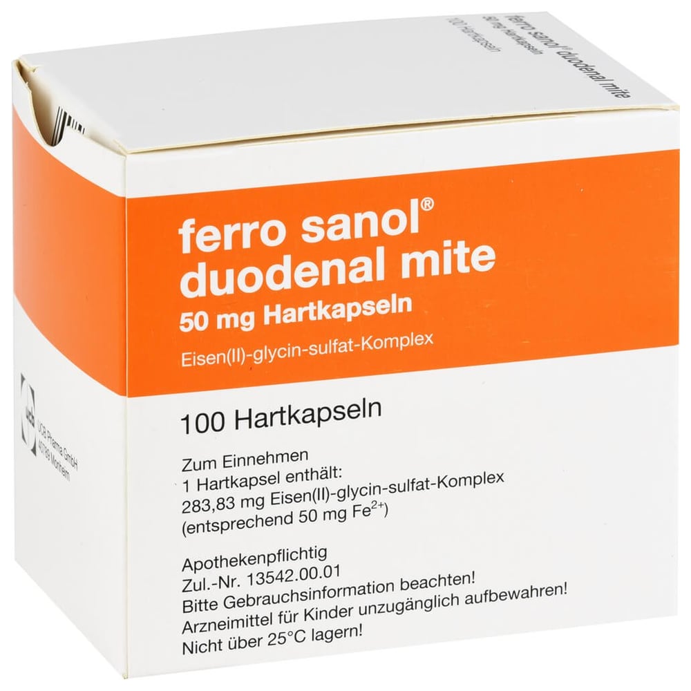 Ferro sanol duodenal mite 50 mg