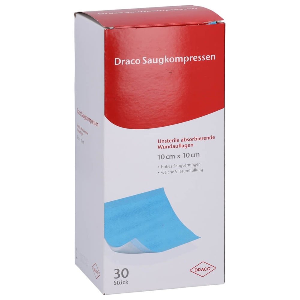 Saugkompressen unsteril 10x10cm Draco
