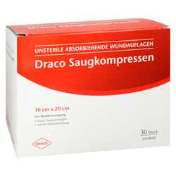 Saugkompressen unsteril 10x20 cm Draco