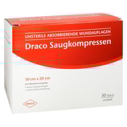 Saugkompressen unsteril 10x20cm Draco