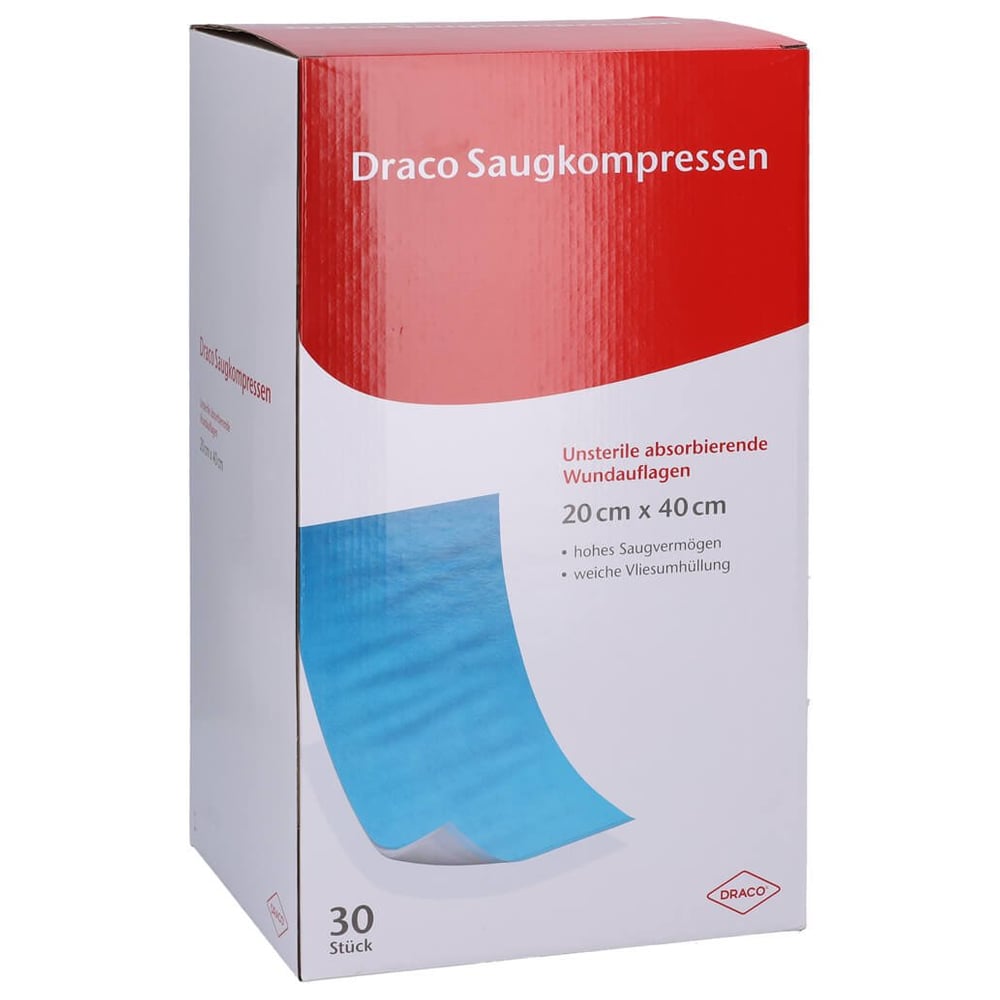 Saugkompressen unsteril 20x40cm Draco