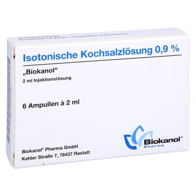 Isotonische Kochsalzlösung 0.9% Biokanol