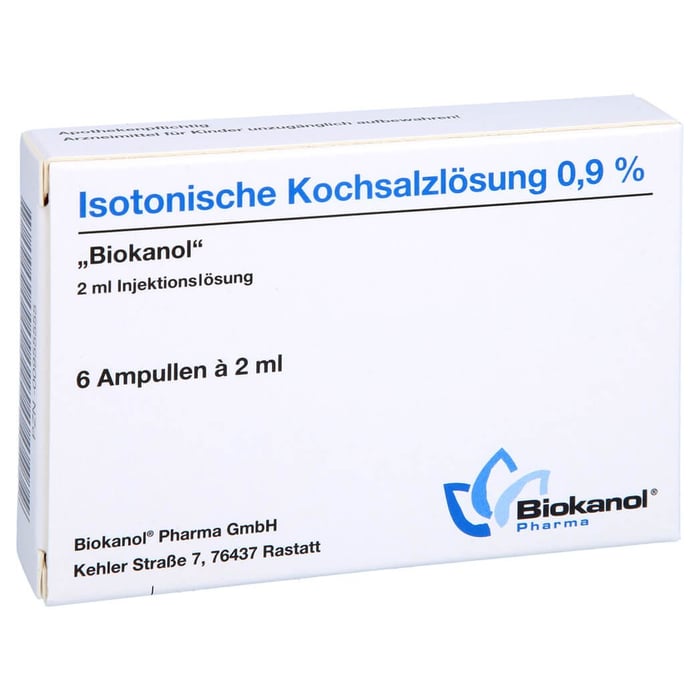 Isotonische Kochsalzlösung 0.9% Biokanol