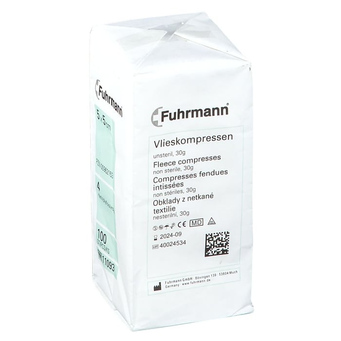 Vlieskompr 5x5cm 4l Unster