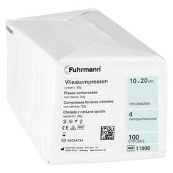 Vlieskompressen unsteril 10x20 cm 4lagig