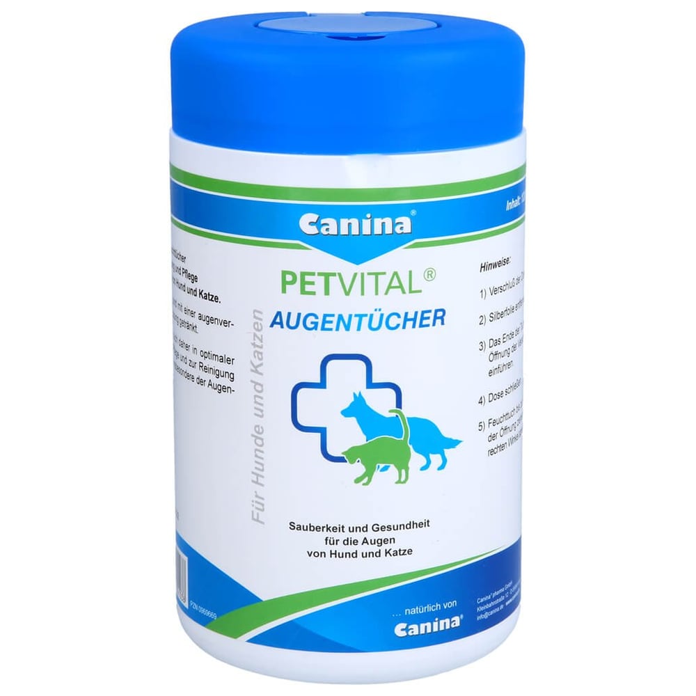Petvital Feuchttücher f.Augen vet.
