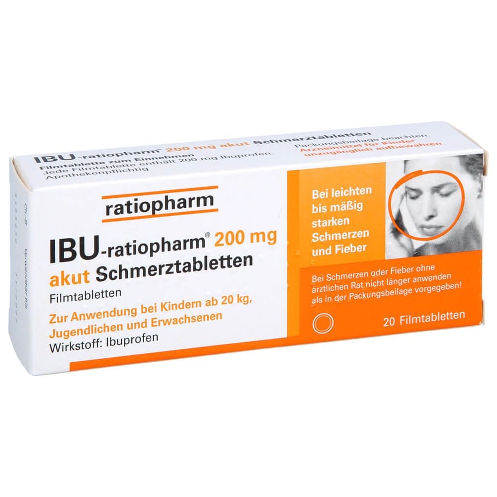 IBU-ratiopharm 200 mg akut Schmerztabletten