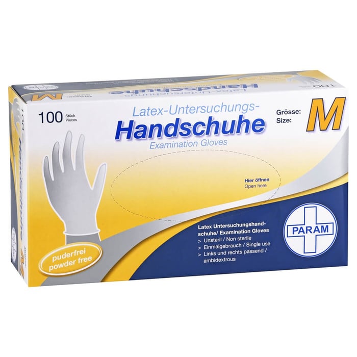 Einmal Handschuhe Latex puderfrei M