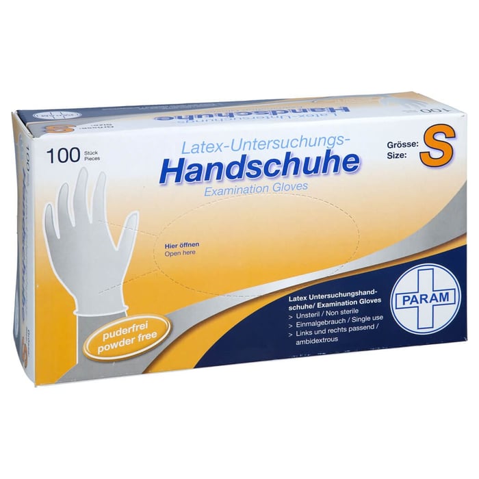 Einmal Handschuhe Latex puderfrei S