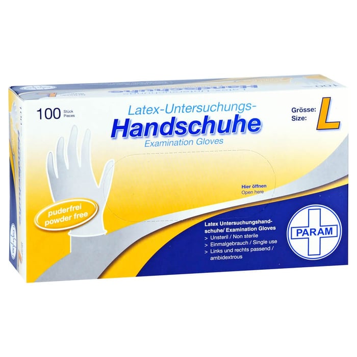 Einmal Handschuhe Latex puderfrei L