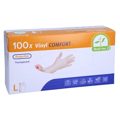 Einmal Handschuhe Vinyl puderfrei L