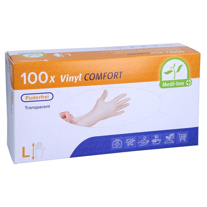 Einmal Handschuhe Vinyl puderfrei L