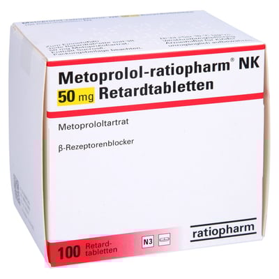Metoprolol-ratiopharm NK 50 mg