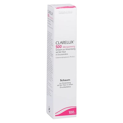 Clarelux 500Mikrogramm/g Schaum Anwendung Haut