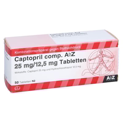 Captopril comp. AbZ 25 mg/12,5 mg