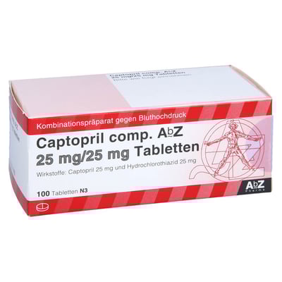 Captopril comp. AbZ 25 mg/25 mg