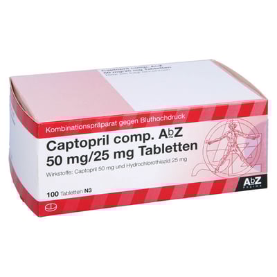 Captopril comp. AbZ 50 mg/25 mg