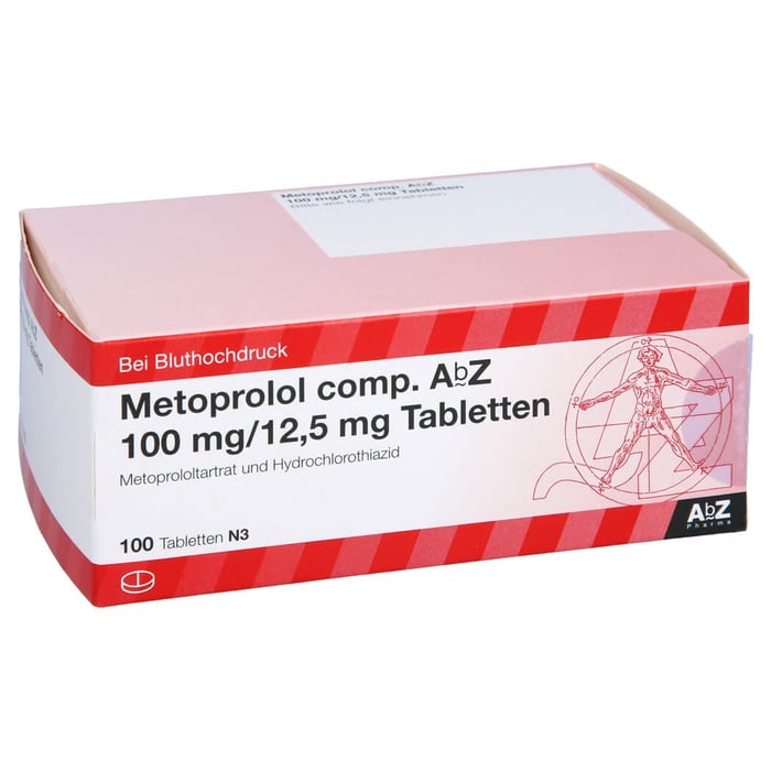 METOPROLOL comp. AbZ 100 mg/12,5 mg Tabletten