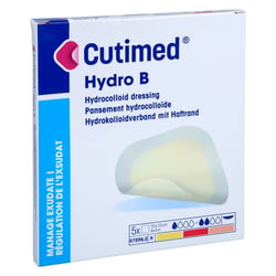 Cutimed Hydro B 10x10 cm Hydrokoll. Verband m. Haftrand