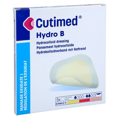 Cutimed Hydro B 10x10 cm Hydrokoll. Verband m. Haftrand Produktbild 1