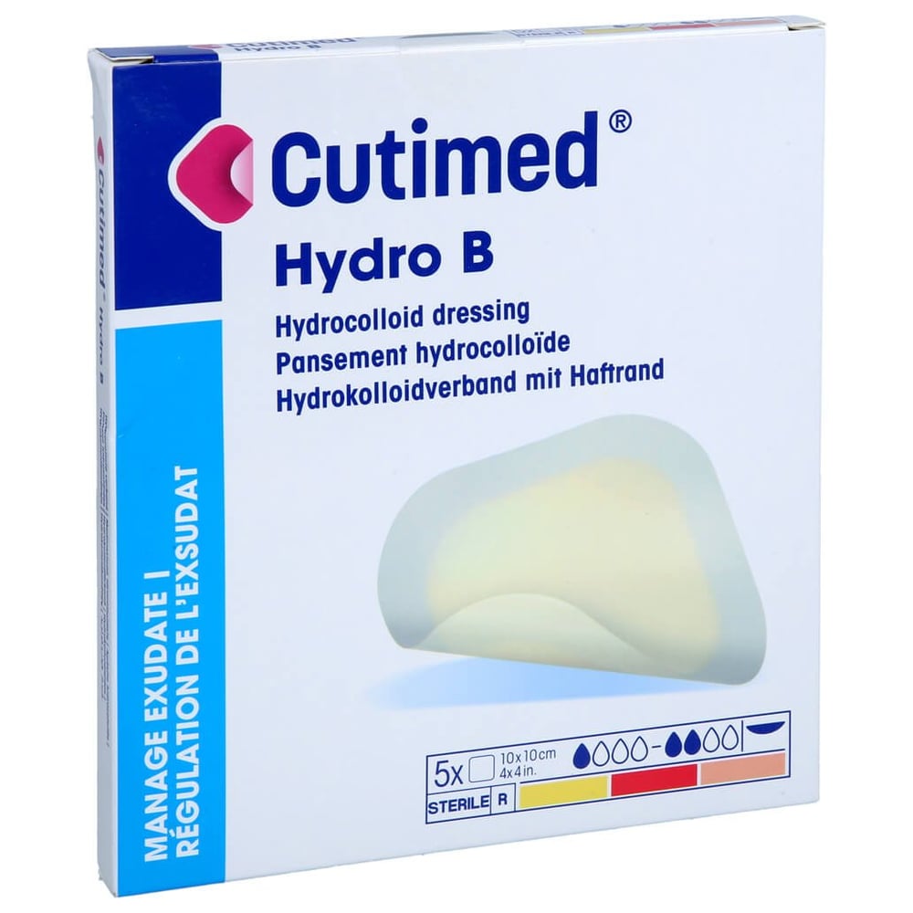 Cutimed Hydro B 10x10cm Hydrokoll.Verb.m.Haftrand