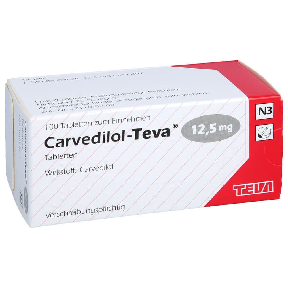 Carvedilol-Teva 12,5 mg