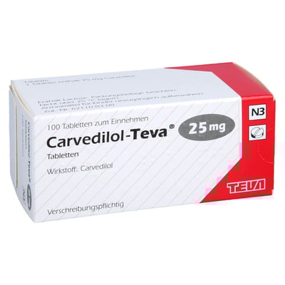 Carvedilol-Teva 25 mg
