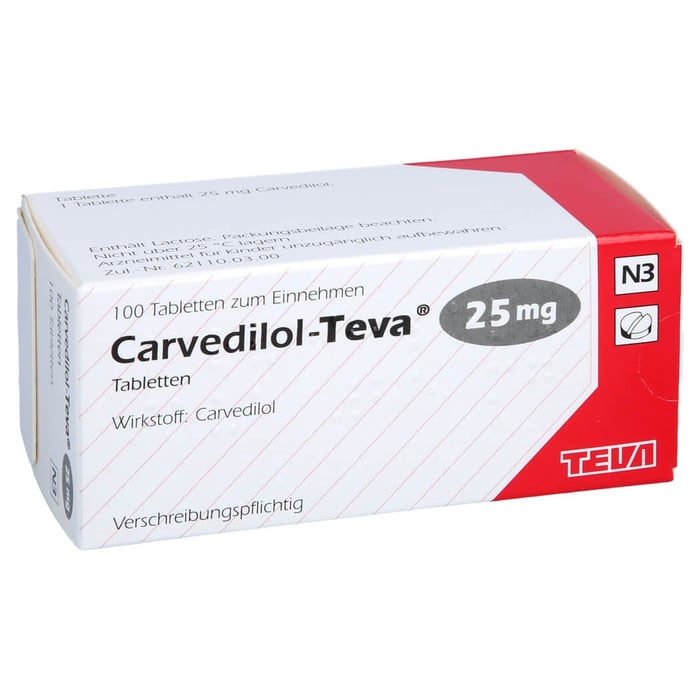 Carvedilol-Teva 25mg