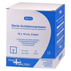 Schlitzkompressen steril 10x10cm 8-fach