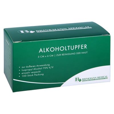 Alkoholtupfer 3x6 cm steril Brinkmann
