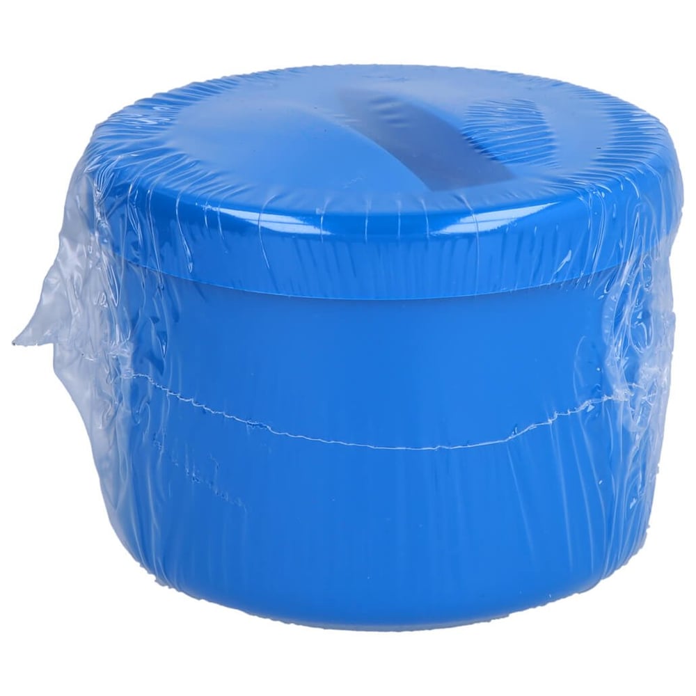 Prothesenbehälter Kunstst.m.Deckel u.Einsatz blau