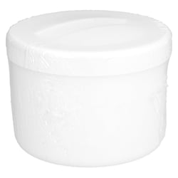 Prothesenbehälter mit Deckel & Einsatz weiß