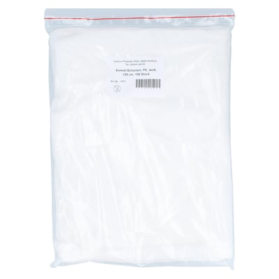 Einmal Schürzen PE weiß 125cm