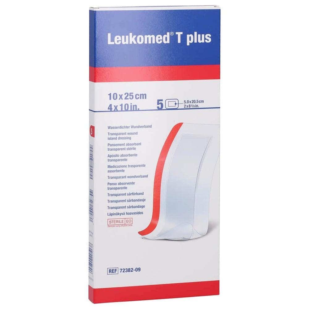 Leukomed transp.plus sterile Pflaster 10x25 cm