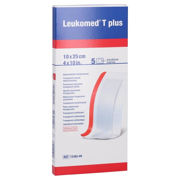 Leukomed transp.plus sterile Pflaster 10x25 cm