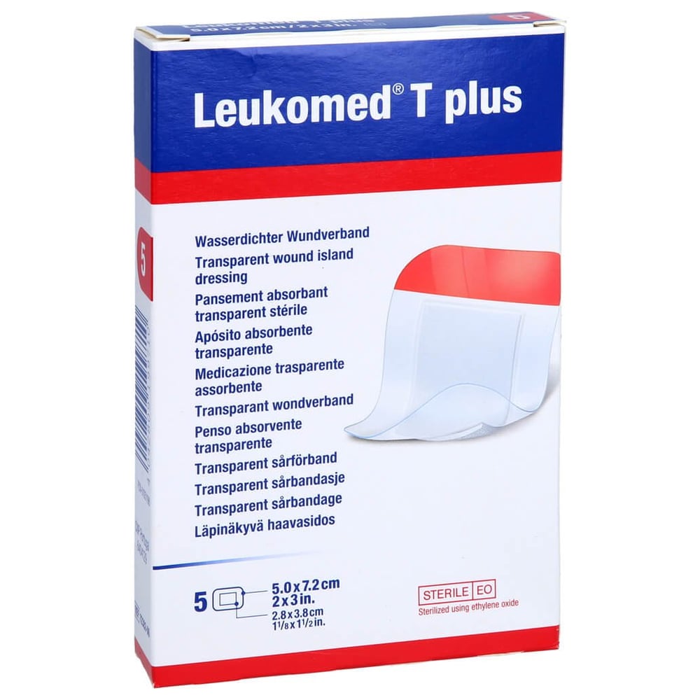 Leukomed transp.plus sterile Pflaster 5x7,2 cm
