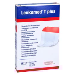 Leukomed transp.plus sterile Pflaster 5x7,2 cm