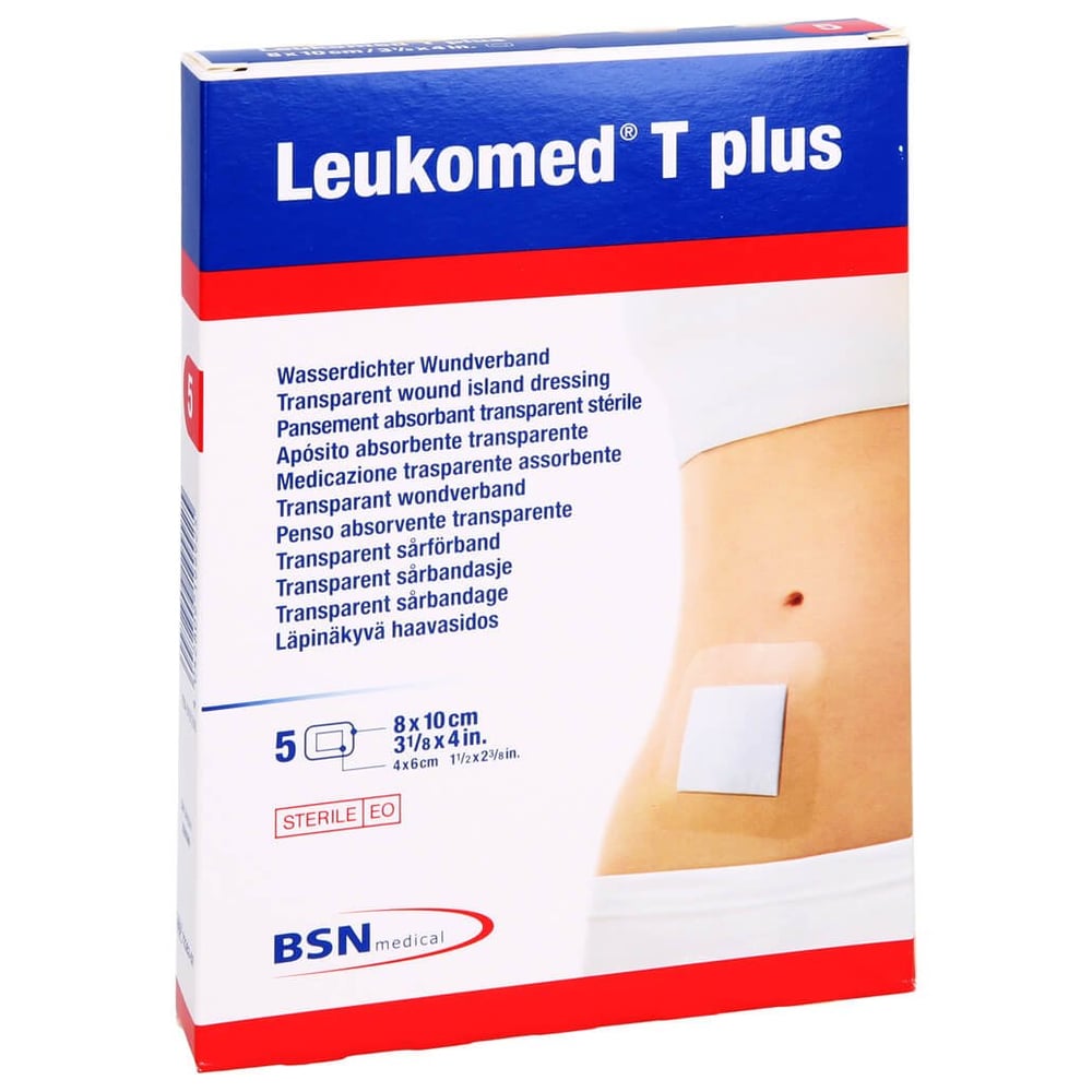 Leukomed transp.plus sterile Pflaster 8x10 cm