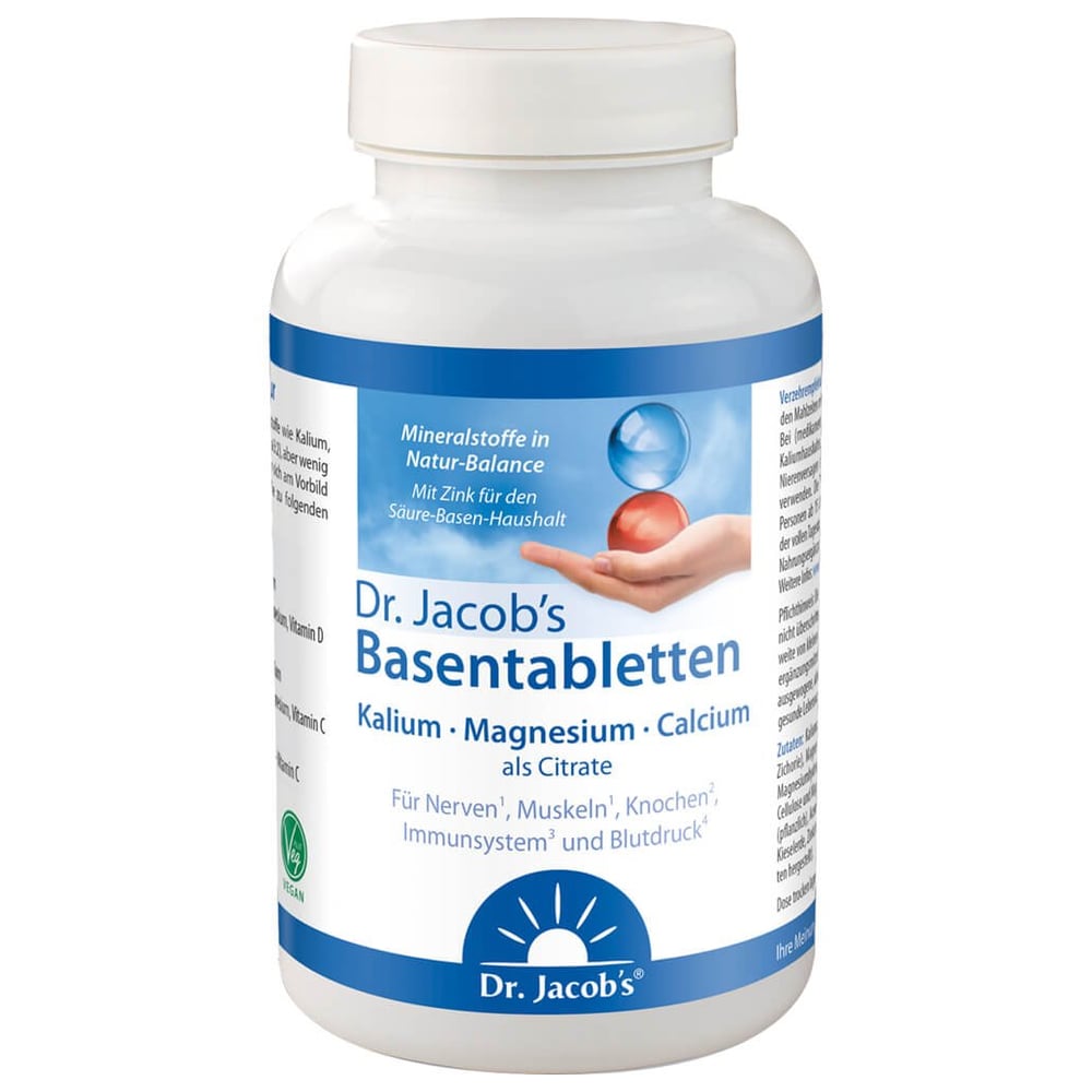 Dr. Jacob's Basentabletten Basen-Citrat-Mineralstoffe