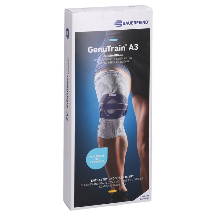 Genutrain A3 Kniebandage links Gr.6 titan