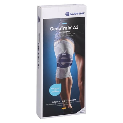 Genutrain A3 Kniebandage links Größe 6 titan Produktbild 1