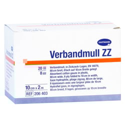 Verbandmull Hartmann 10 cmx2 m zickzack